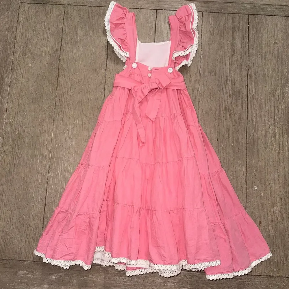 Well Dressed Wolf “Naomi” Azalea pink long maxi dress 3T